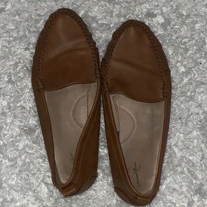 Tan loafers